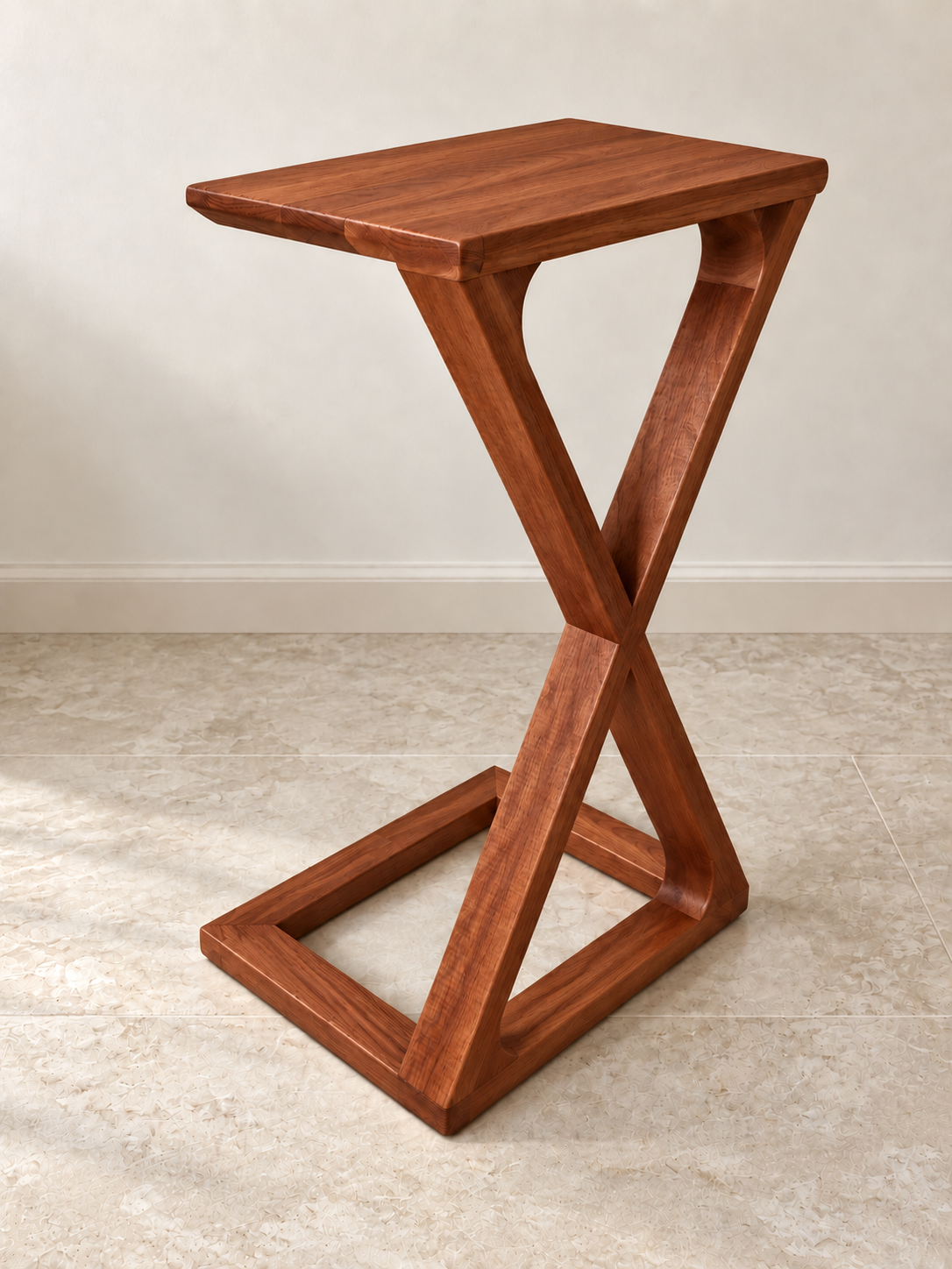 Timber 'Torch' Side Table in Mahogany