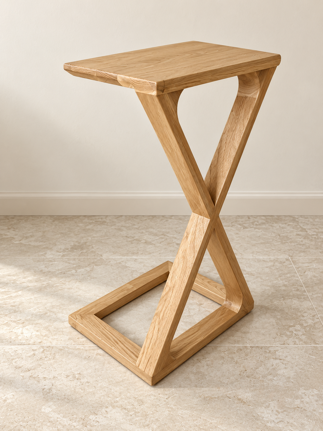 Timber 'Torch' Side Table in Oak (Natural — no stain)