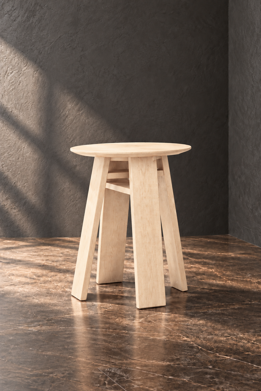 Timber 'Knot' End Table in Maple