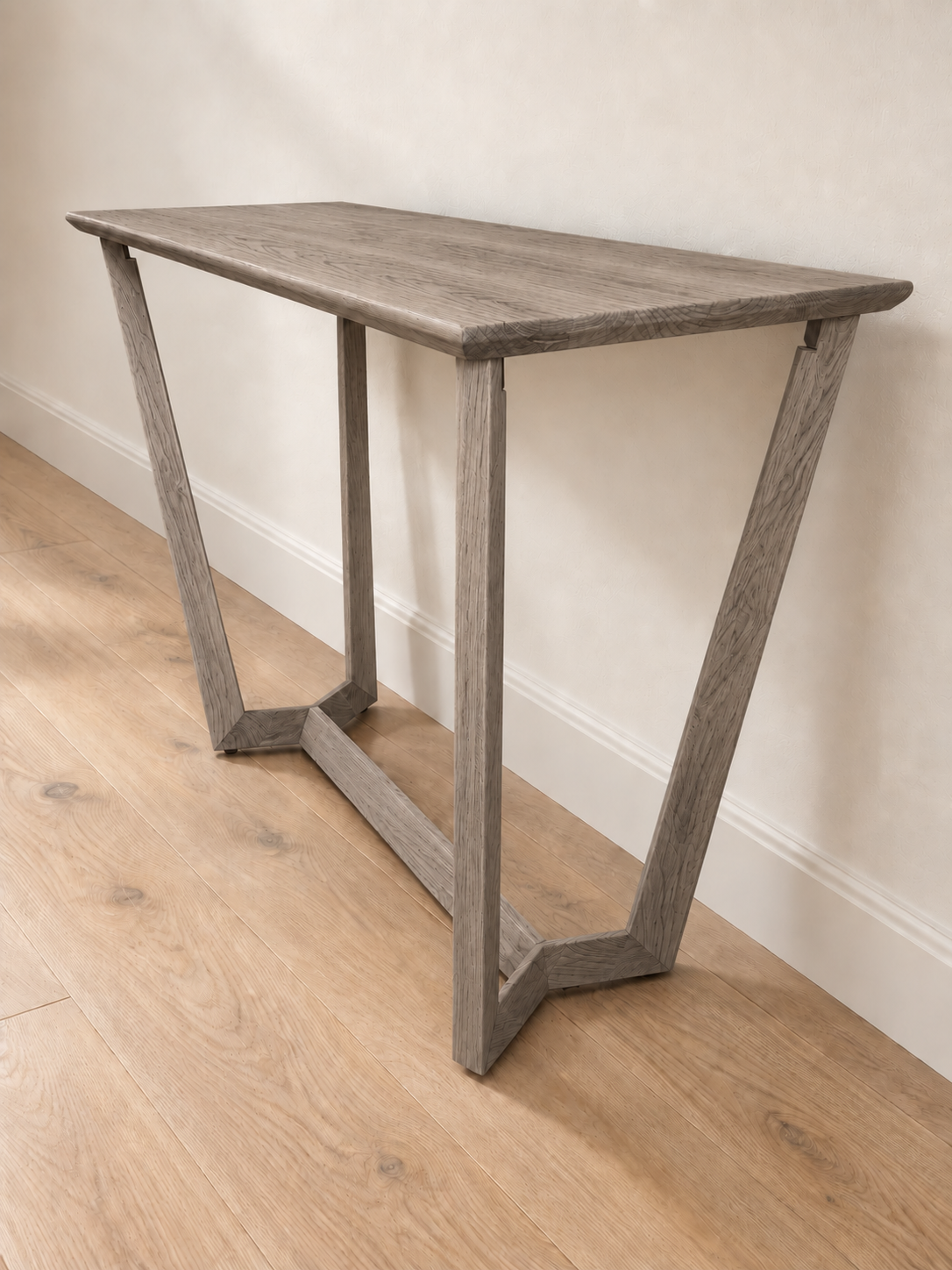 Brazos Console Table in Oak (Weathered Grey) (Small)
