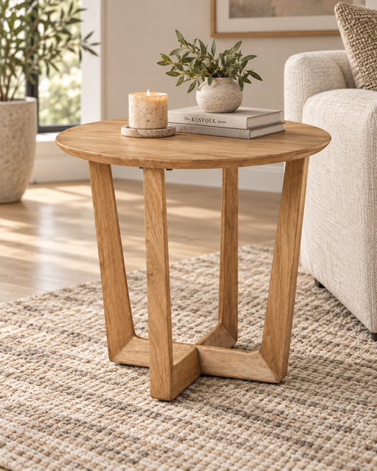 Brazos End Table in Oak (Natural — no stain)