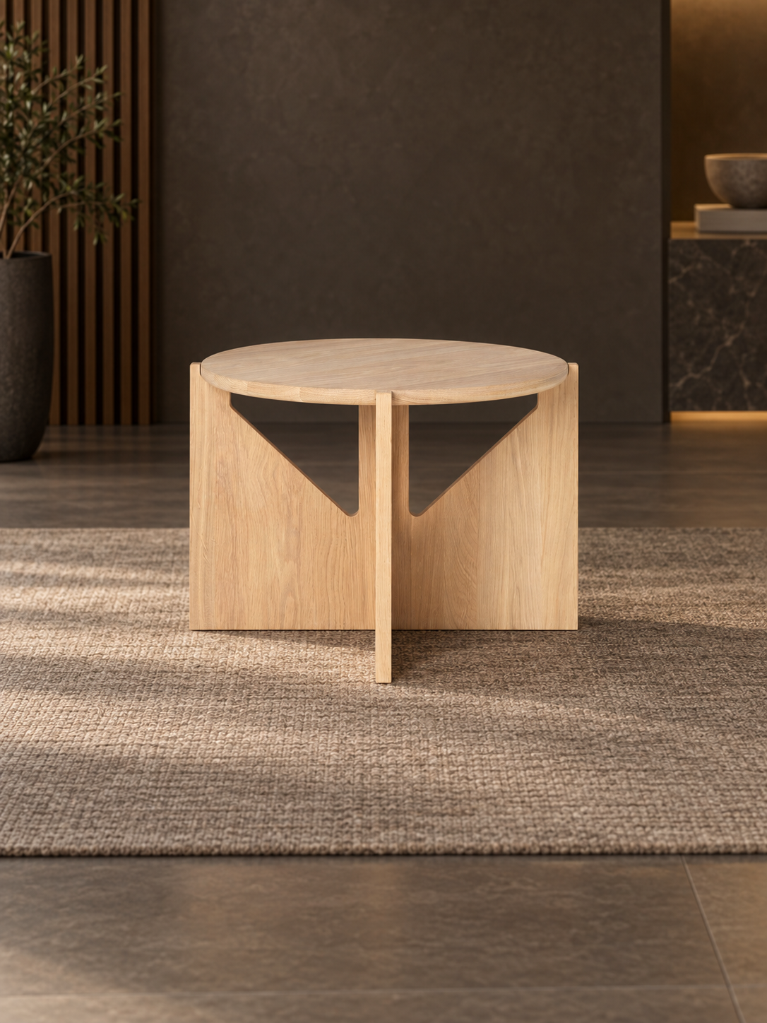Riffle End Table, view 3