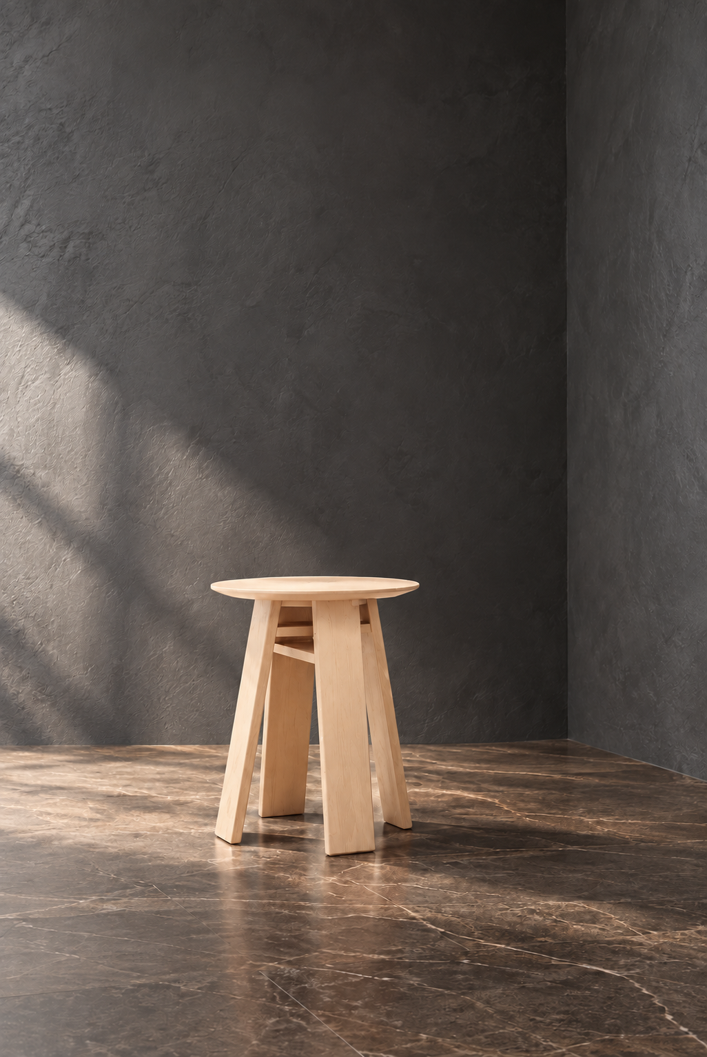 Timber 'Knot' End Table, view 3