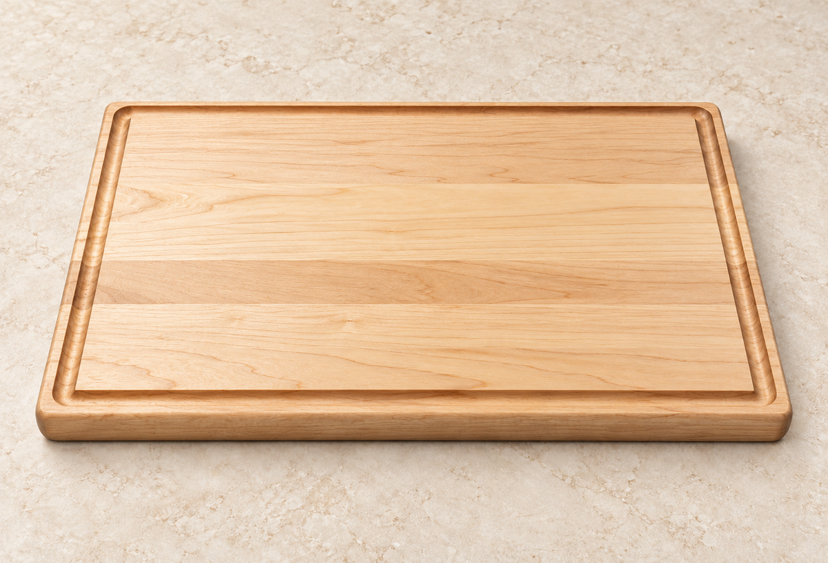 Classic Cutting Board in Maple, underside