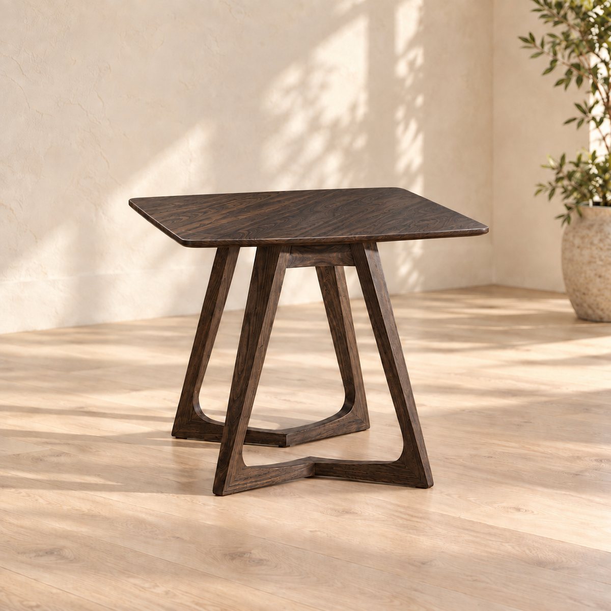 River 'Still' Nightstand in Oak (Ebony)