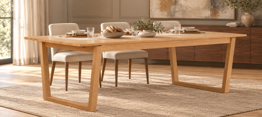 Bluff Dining Table in Oak (Natural — no stain) (Small)