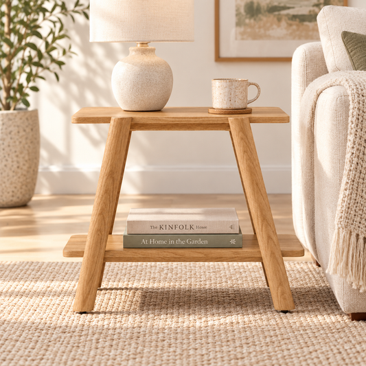 Ledge End Table in Oak (Natural — no stain)