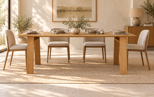 Timber 'Ridge' Dining Table