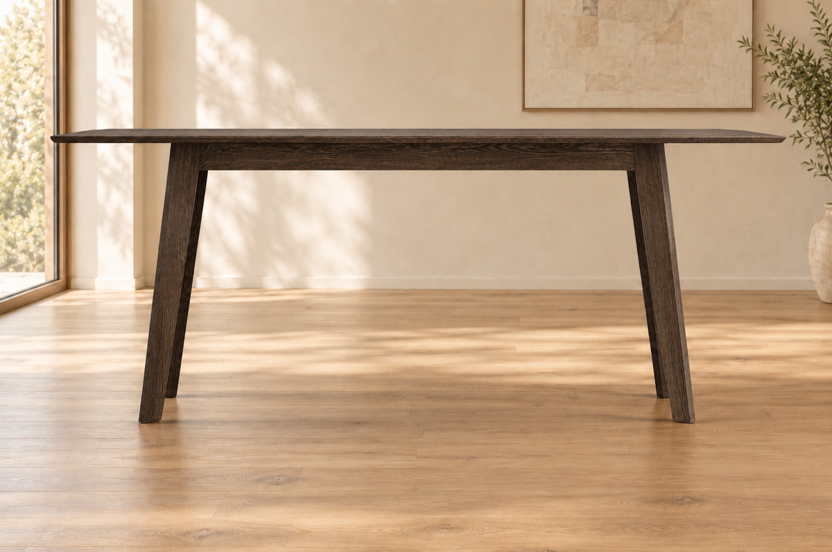 Ranch 'Stand' Counter Table in Oak (Ebony) (Small)