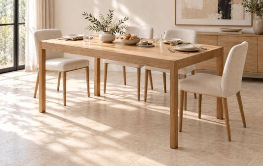 Caprock Dining Table in Oak (Natural — no stain)