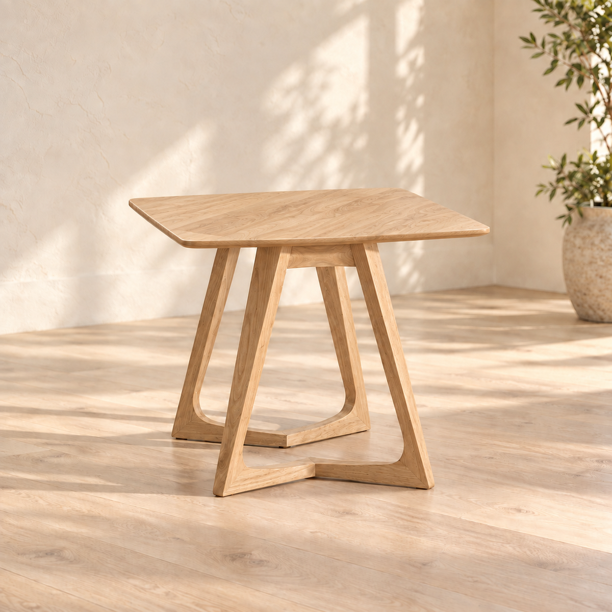 River 'Still' Nightstand in Oak (Natural — no stain)
