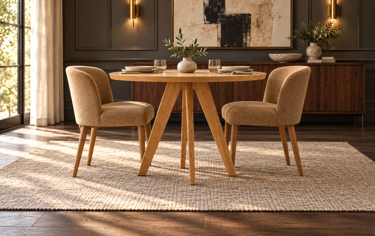 Ranch 'Corral' Dining Table in Oak (Natural — no stain) (Small)