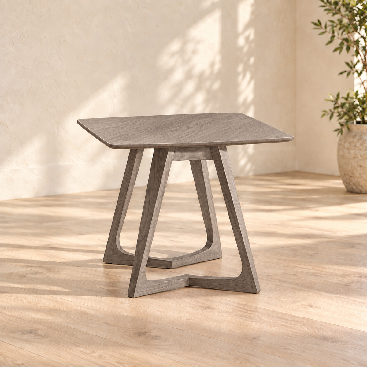 River 'Still' Nightstand in Oak (Weathered Grey)