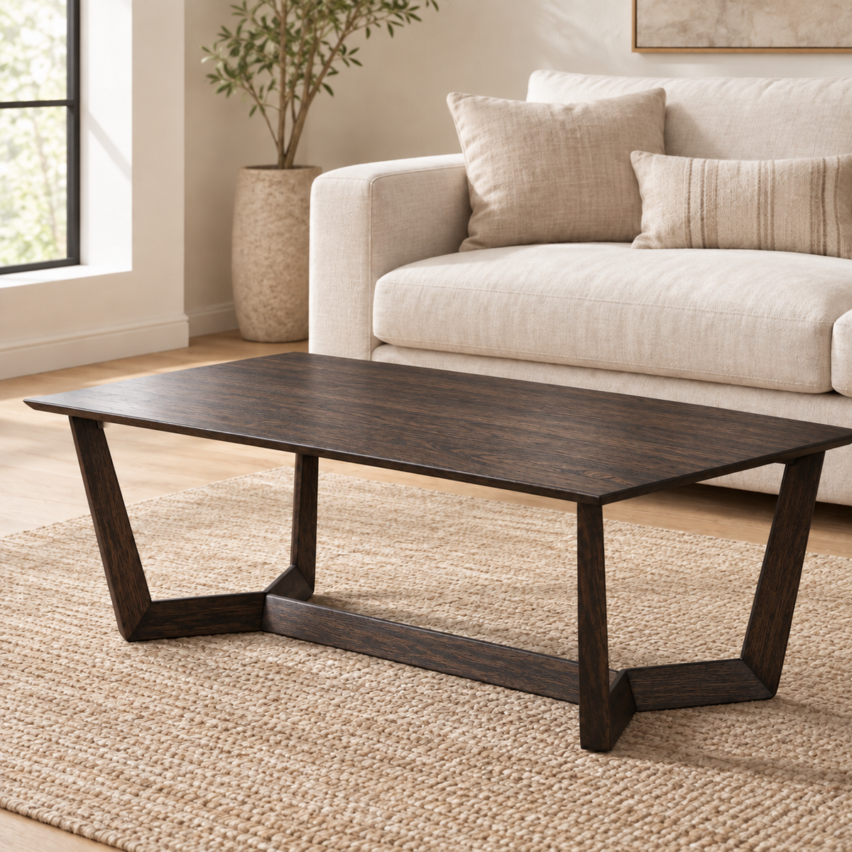 Brazos Coffee Table in Oak (Ebony)