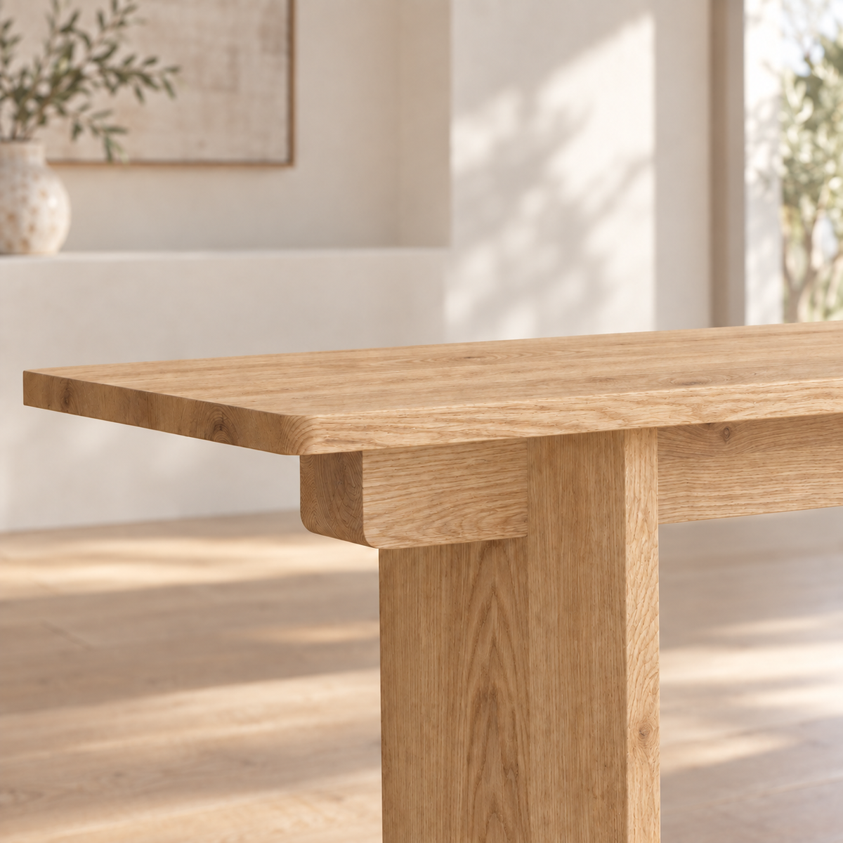 Mesa Counter Table in Oak (Natural — no stain) (Small)