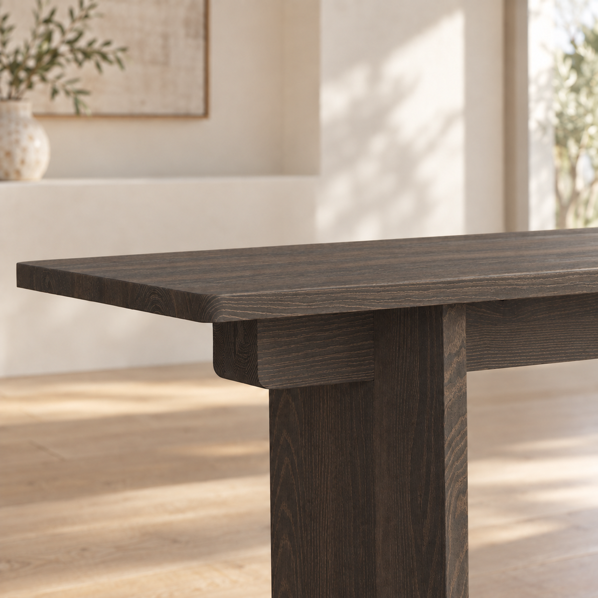Mesa Counter Table in Oak (Ebony) (Small)