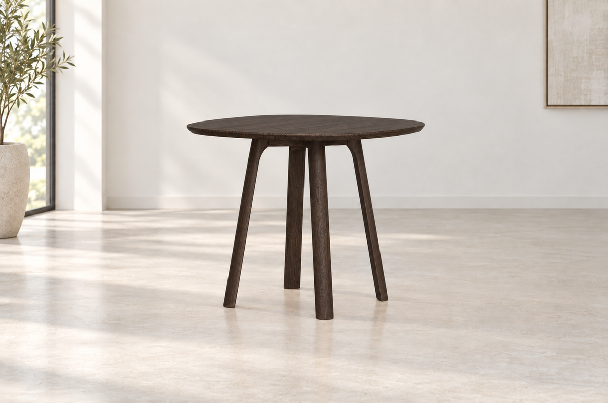 Stone 'Nook' Table in Oak (Ebony) (Small)