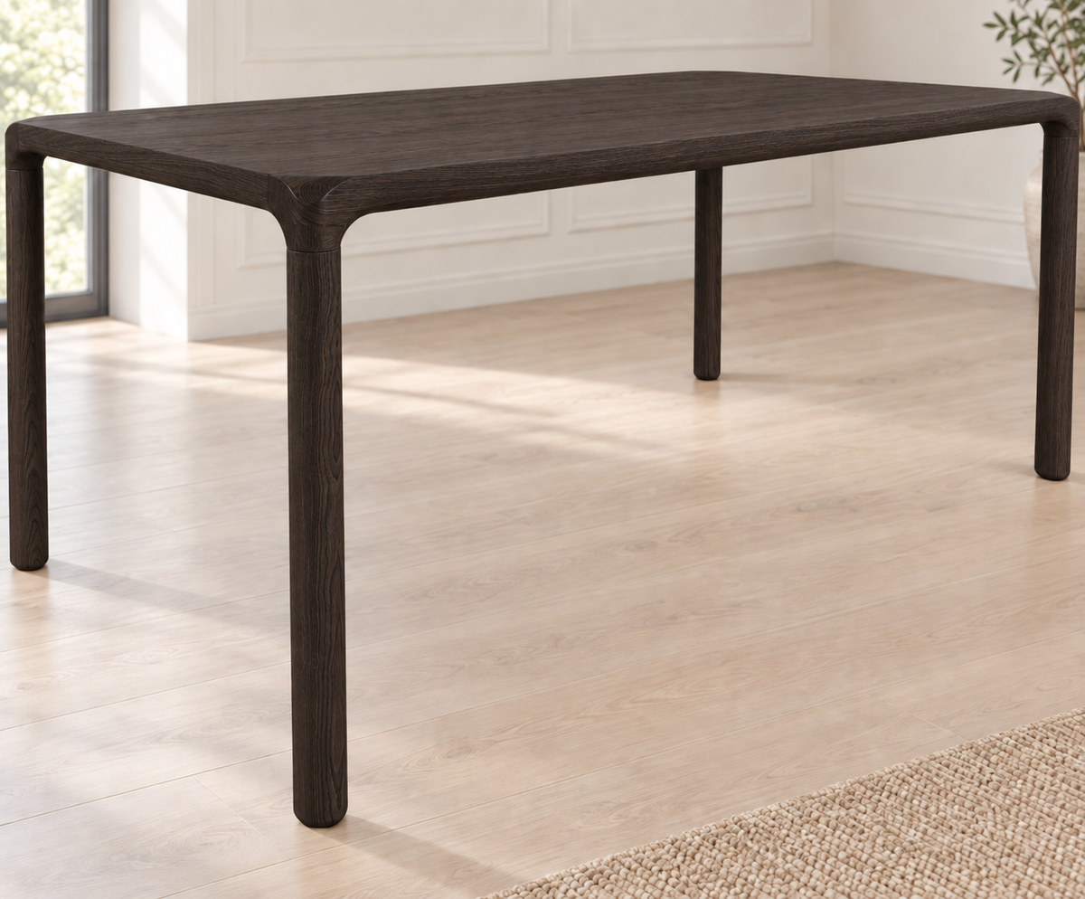 Balcones Dining Table in Oak (Ebony) (Small)