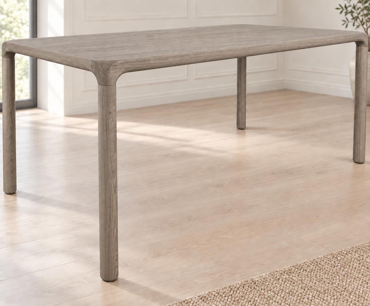 Balcones Dining Table in Oak (Weathered Grey) (Small)
