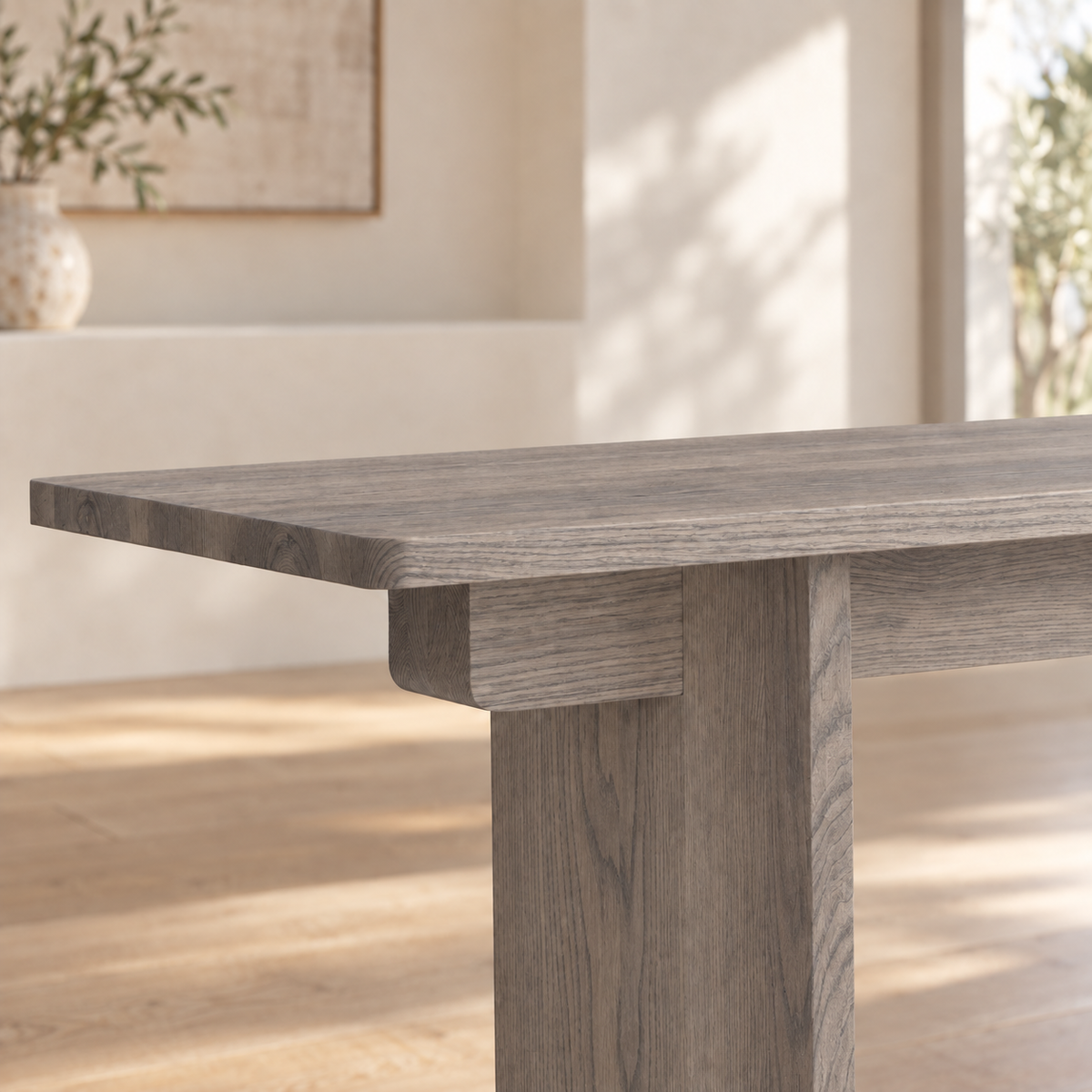 Mesa Counter Table in Oak (Weathered Grey) (Small)
