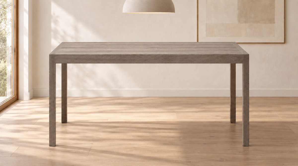 Caprock Dining Table in Oak (Weathered Grey)