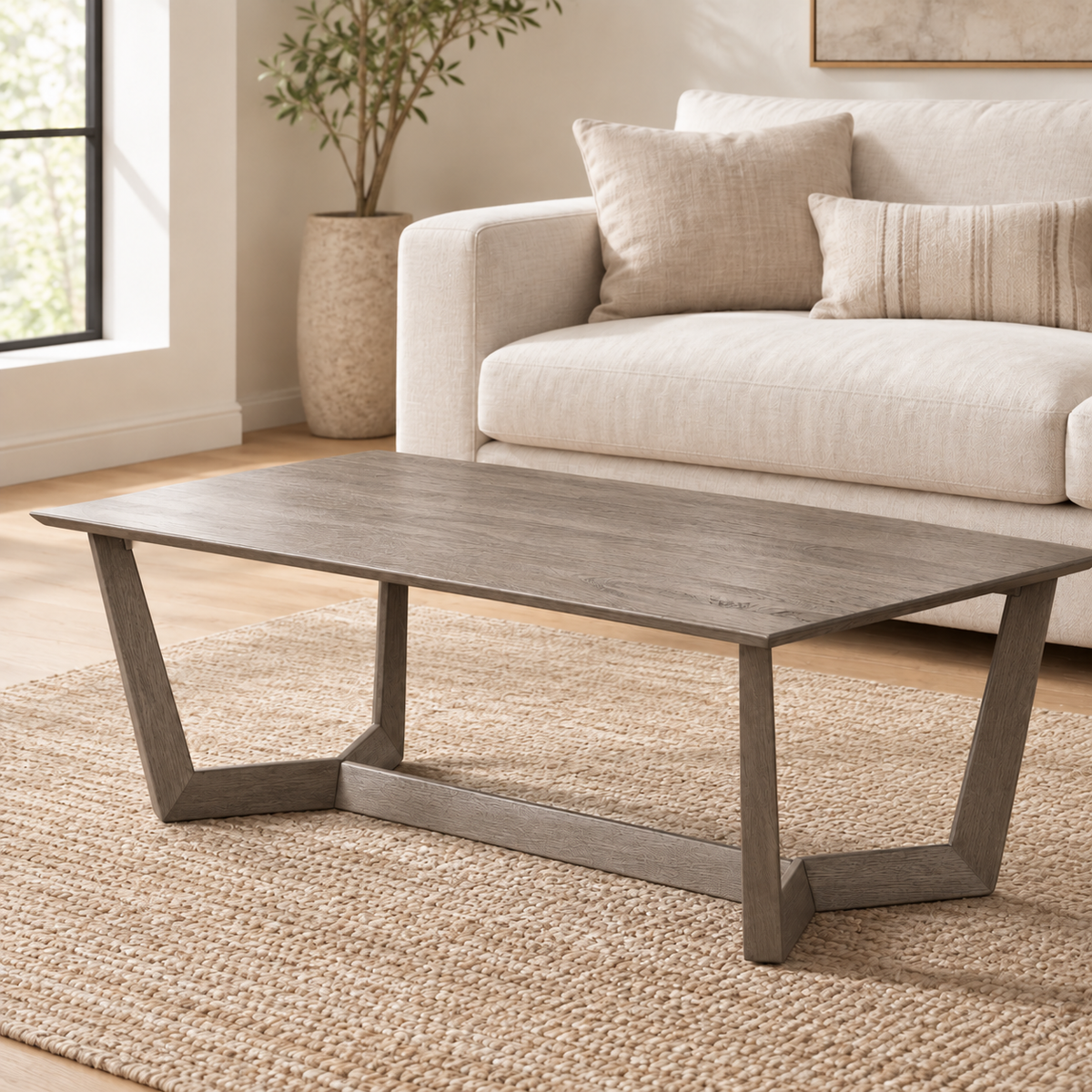 Brazos Coffee Table in Oak (Weathered Grey)