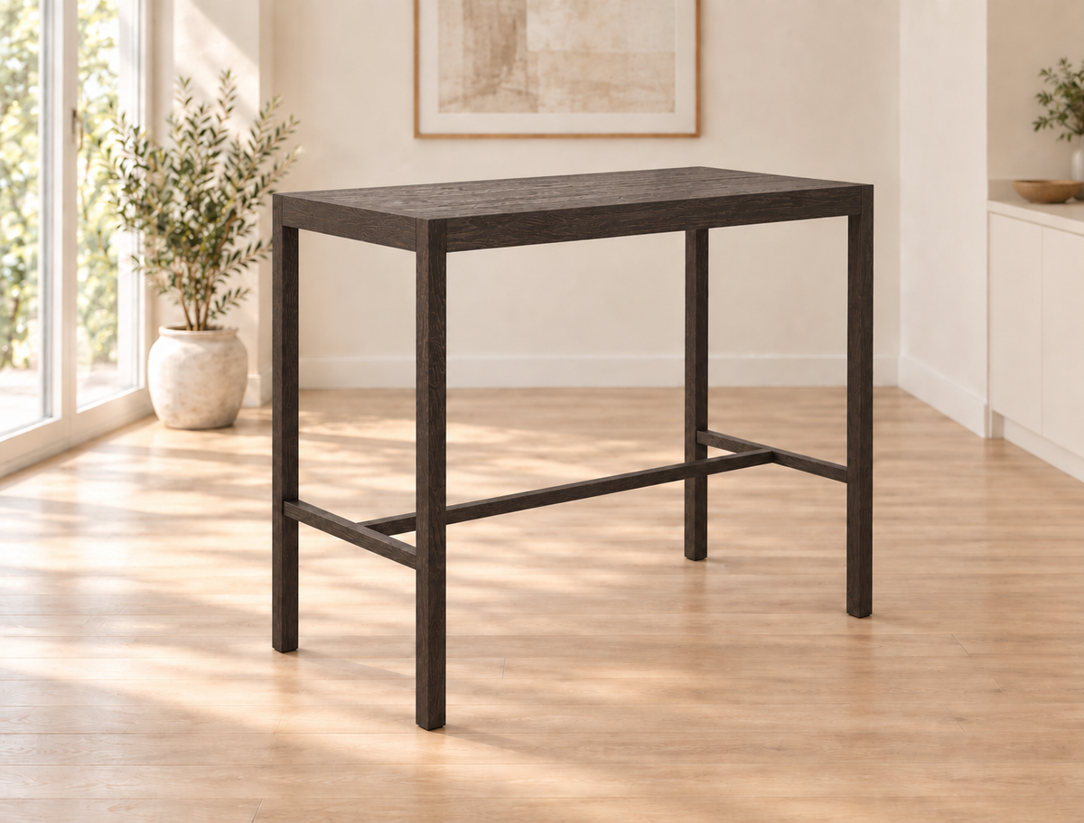 Rim Counter Table in Oak (Ebony)