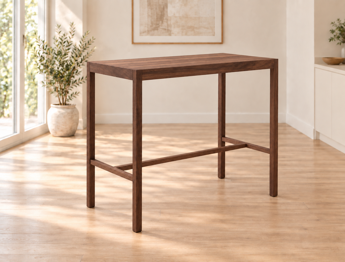 Rim Counter Table in Walnut